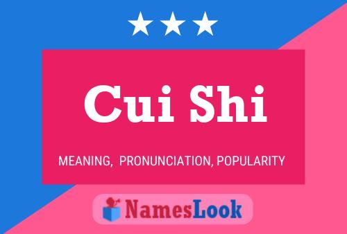 Постер имени Cui Shi