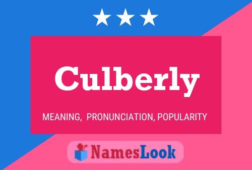 Постер имени Culberly