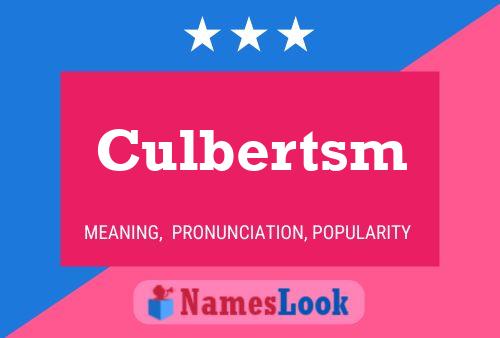 Постер имени Culbertsm