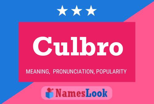 Постер имени Culbro