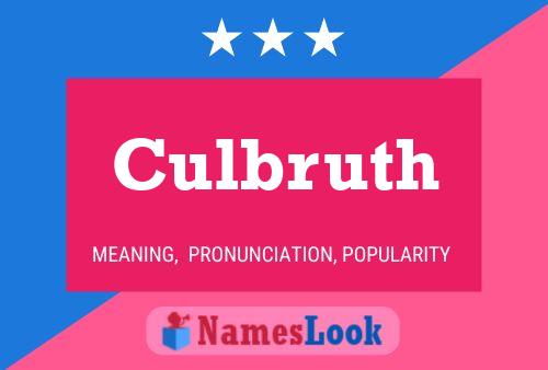 Постер имени Culbruth