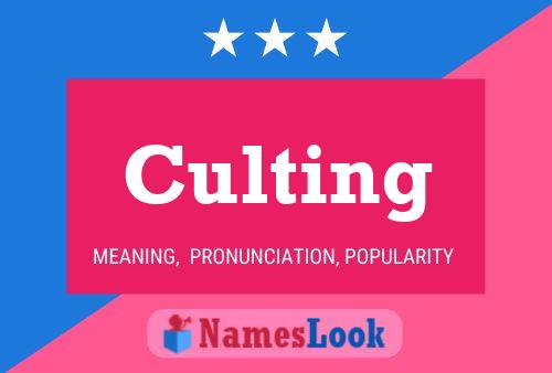 Постер имени Culting