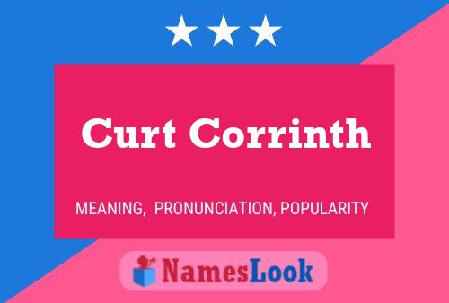 Постер имени Curt Corrinth