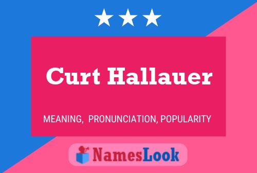 Постер имени Curt Hallauer