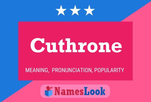 Постер имени Cuthrone