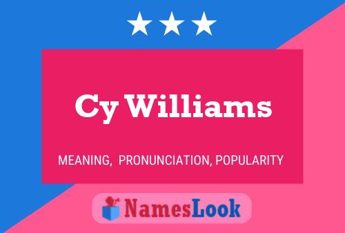 Постер имени Cy Williams