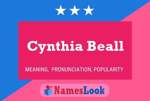 Постер имени Cynthia Beall