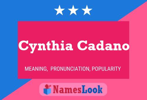 Постер имени Cynthia Cadano