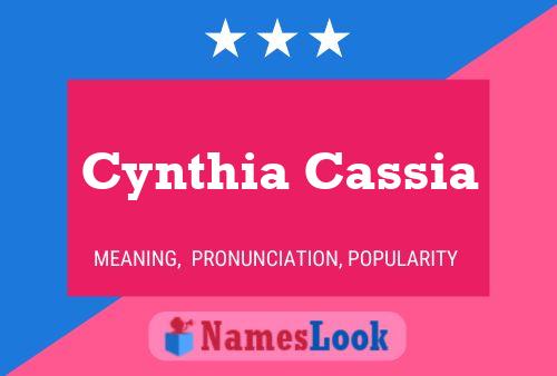 Постер имени Cynthia Cassia