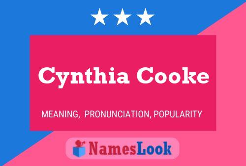 Постер имени Cynthia Cooke