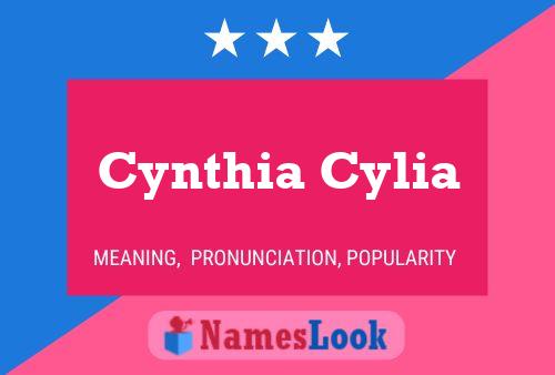 Постер имени Cynthia Cylia