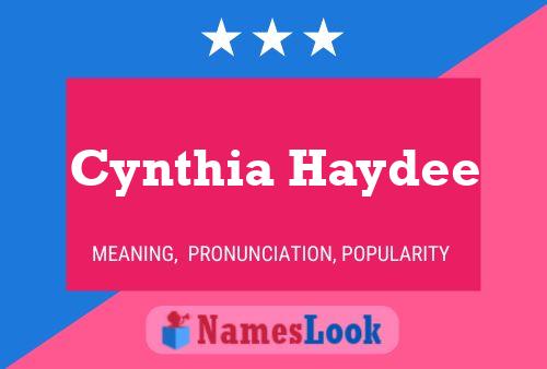 Постер имени Cynthia Haydee