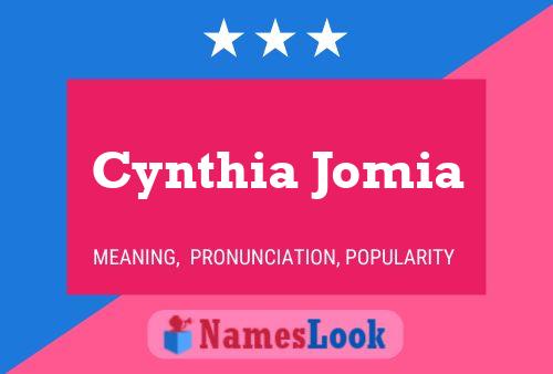 Постер имени Cynthia Jomia