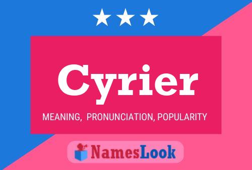 Постер имени Cyrier