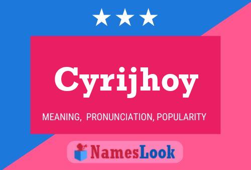 Постер имени Cyrijhoy