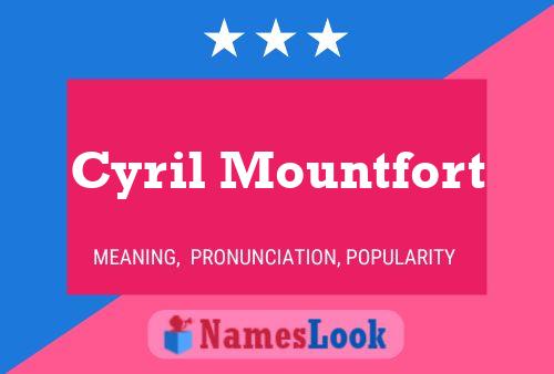 Постер имени Cyril Mountfort