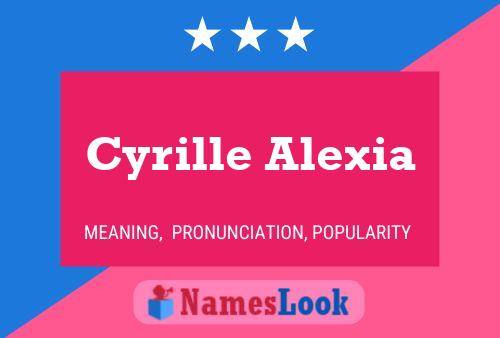 Постер имени Cyrille Alexia