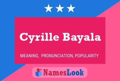 Постер имени Cyrille Bayala