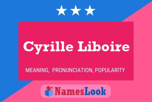 Постер имени Cyrille Liboire