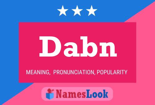 Постер имени Dabn