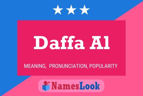 Постер имени Daffa Al