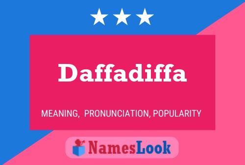 Постер имени Daffadiffa