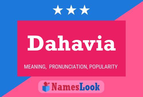 Постер имени Dahavia