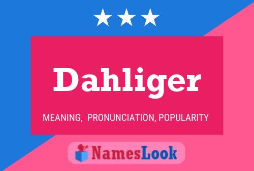 Постер имени Dahliger