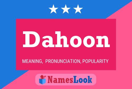 Постер имени Dahoon