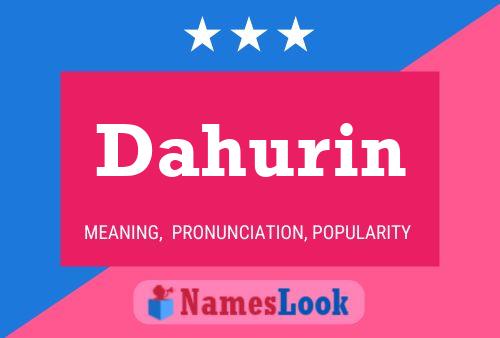 Постер имени Dahurin