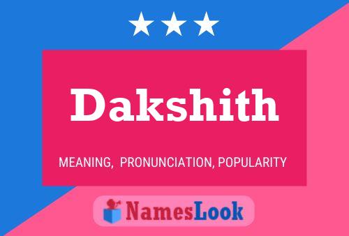 Постер имени Dakshith