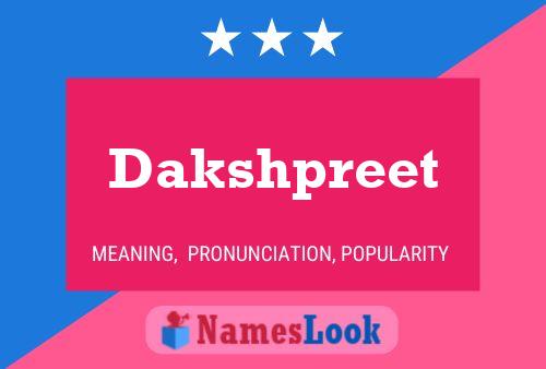 Постер имени Dakshpreet