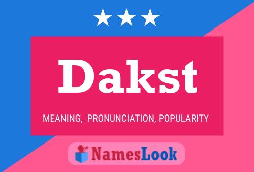 Постер имени Dakst