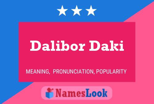 Постер имени Dalibor Daki