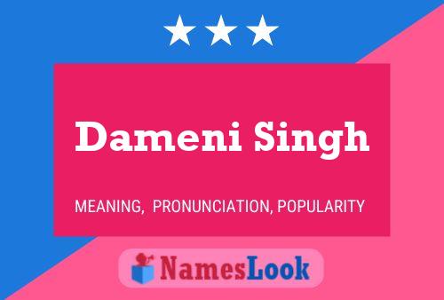 Постер имени Dameni Singh