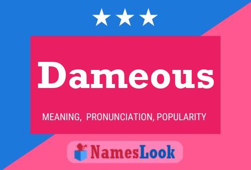 Постер имени Dameous