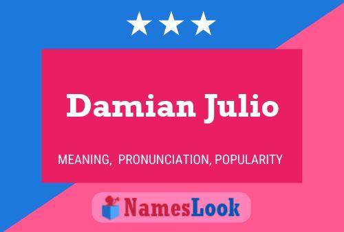 Постер имени Damian Julio