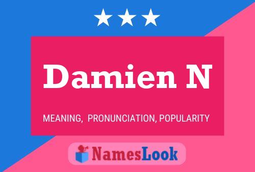 Постер имени Damien N