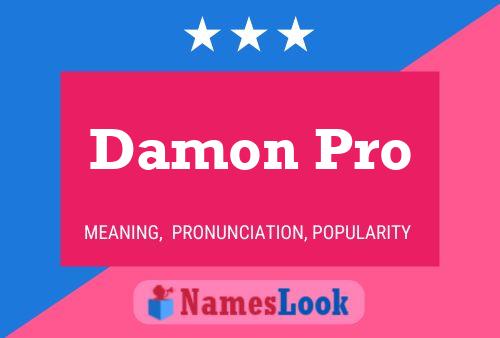 Постер имени Damon Pro