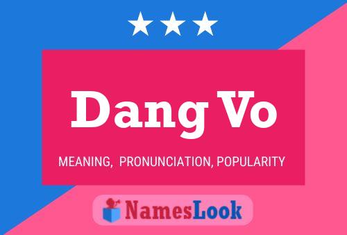 Постер имени Dang Vo