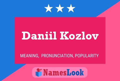 Постер имени Daniil Kozlov