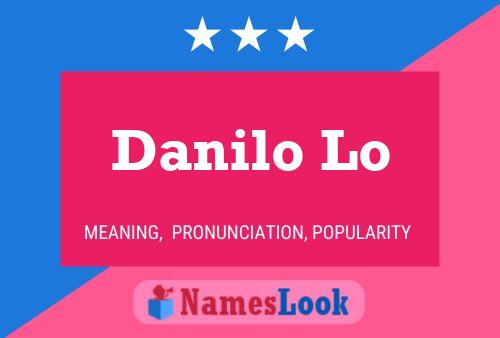 Постер имени Danilo Lo