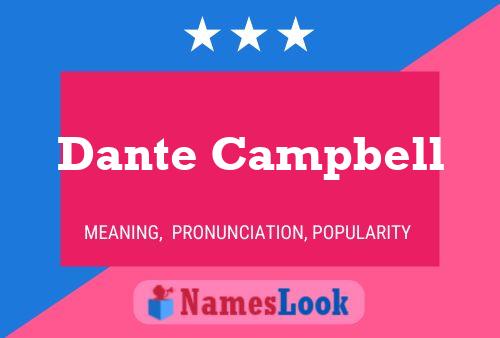 Постер имени Dante Campbell