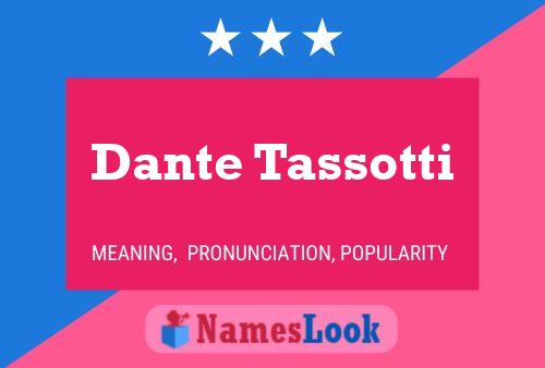 Постер имени Dante Tassotti