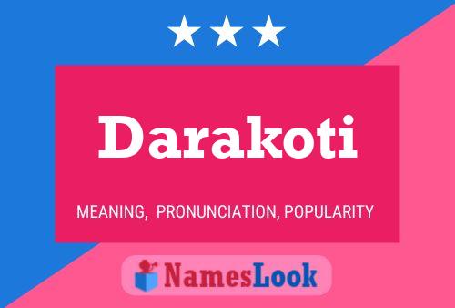 Постер имени Darakoti