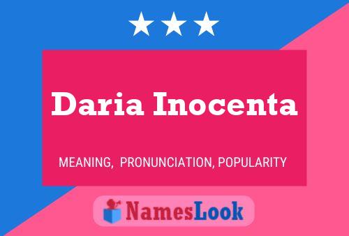 Постер имени Daria Inocenta