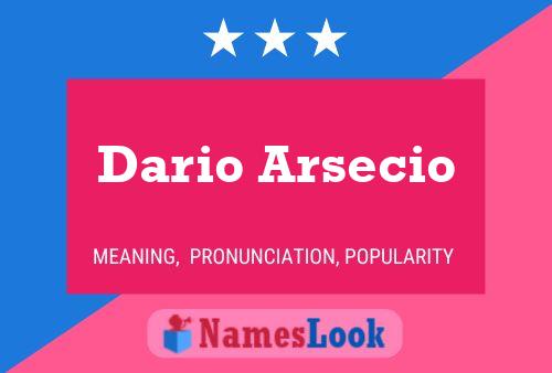 Постер имени Dario Arsecio