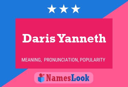 Постер имени Daris Yanneth