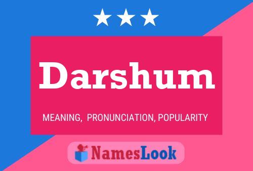 Постер имени Darshum