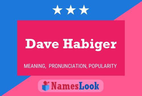 Постер имени Dave Habiger